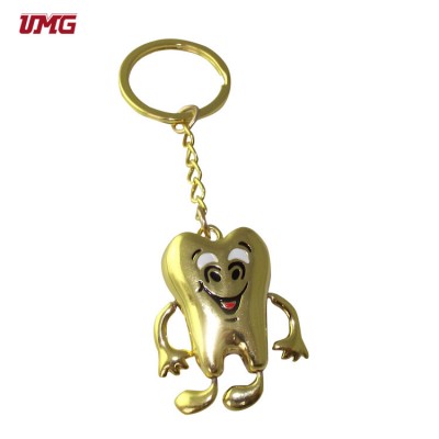 Dentist highly recommended dental clinic decoration arts crafts metal craft key chain