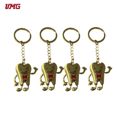 Manufacture metal key ring with keychain have Rich Professional Experience dental factory in china